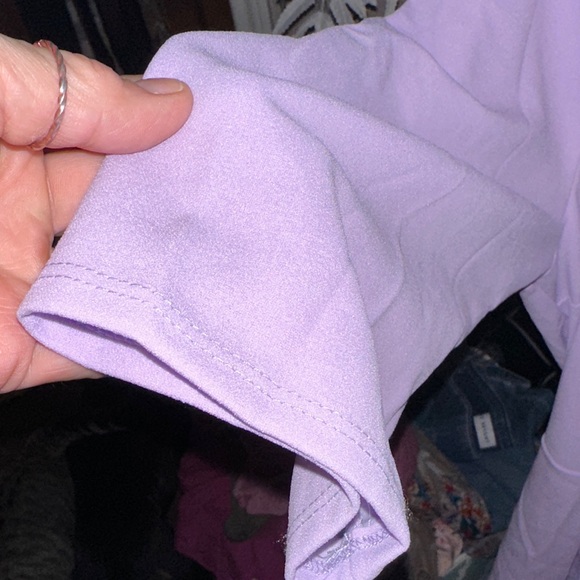 Janette Plus Lavender Midi Dress ties in back 3x poly spandex like new - Picture 4 of 7